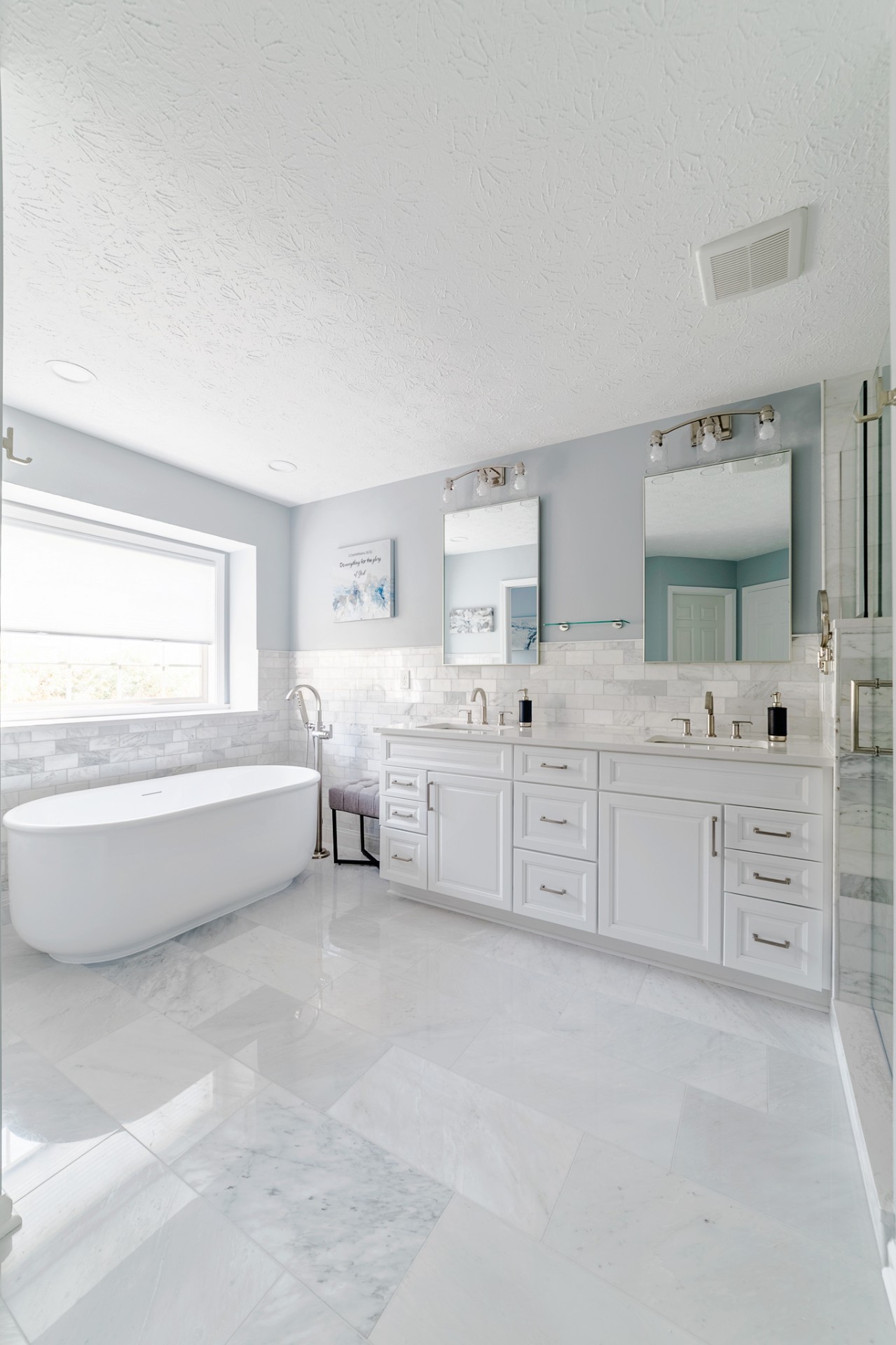 luxury remodeled primary bathroom in Danville