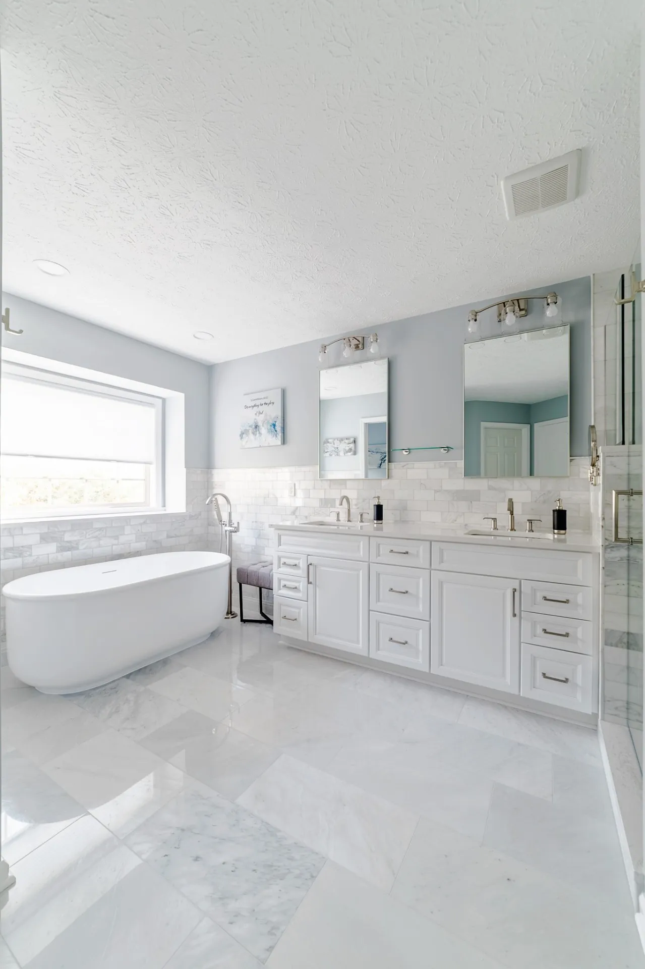 luxury remodeled primary bathroom in Danville