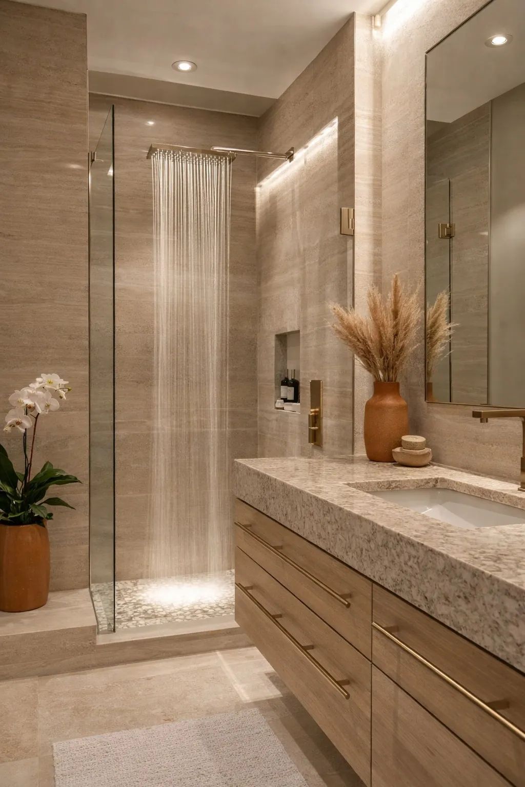 Premium bathroom renovation with designer finishes